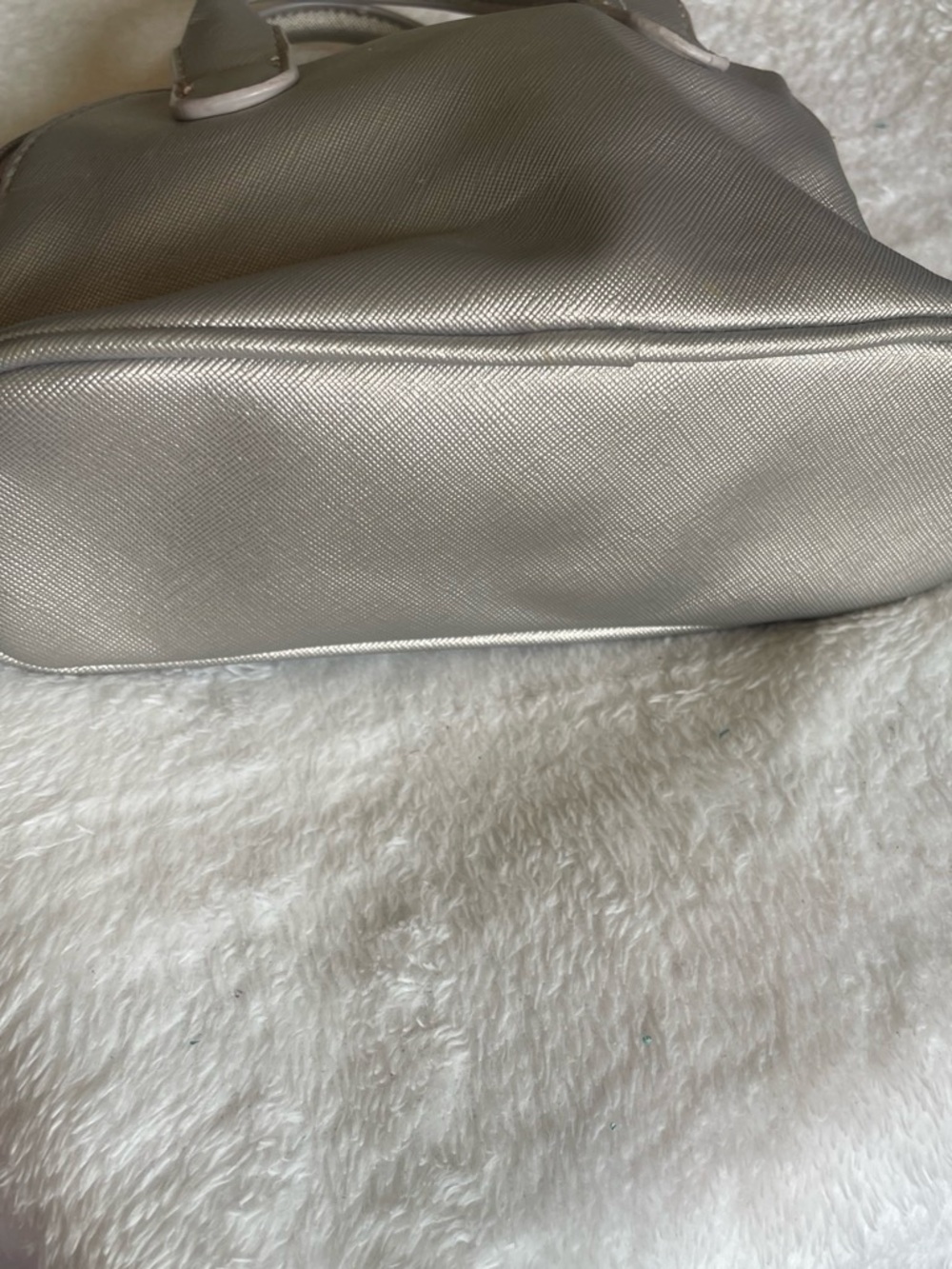 Kenneth Cole Reaction Metallic Silver Mini Dome Satchel - Picture 3 of 4